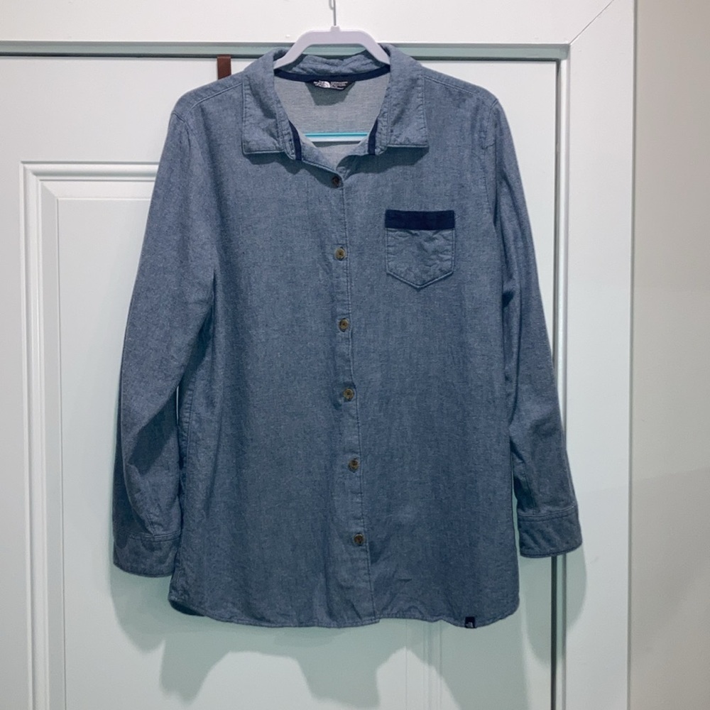 The North Face Denim Shacket/Button Up XL